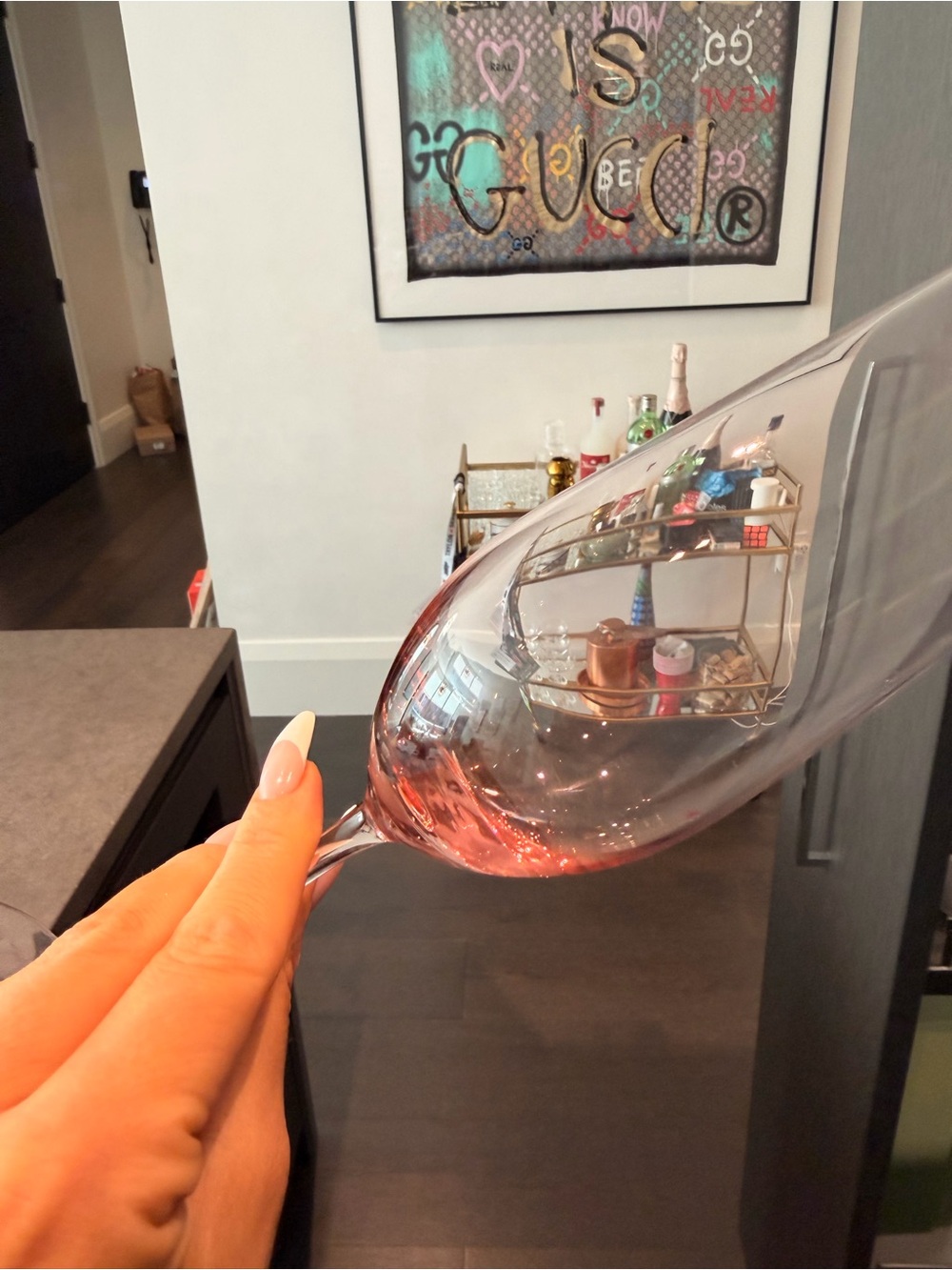Crystal Champagne Flute - Pink Tint crate and barrel - Picture 5 of 6